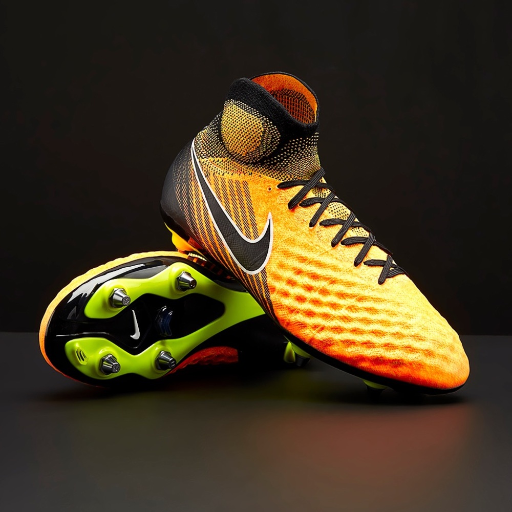 Nike Magista Obra II SG-Pro ACC Yellow and Black Cleats